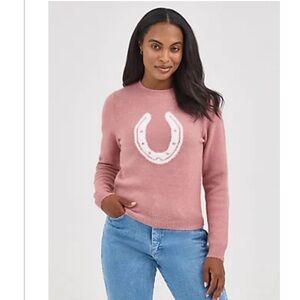 Wrangler Pink Horseshoe Sweater